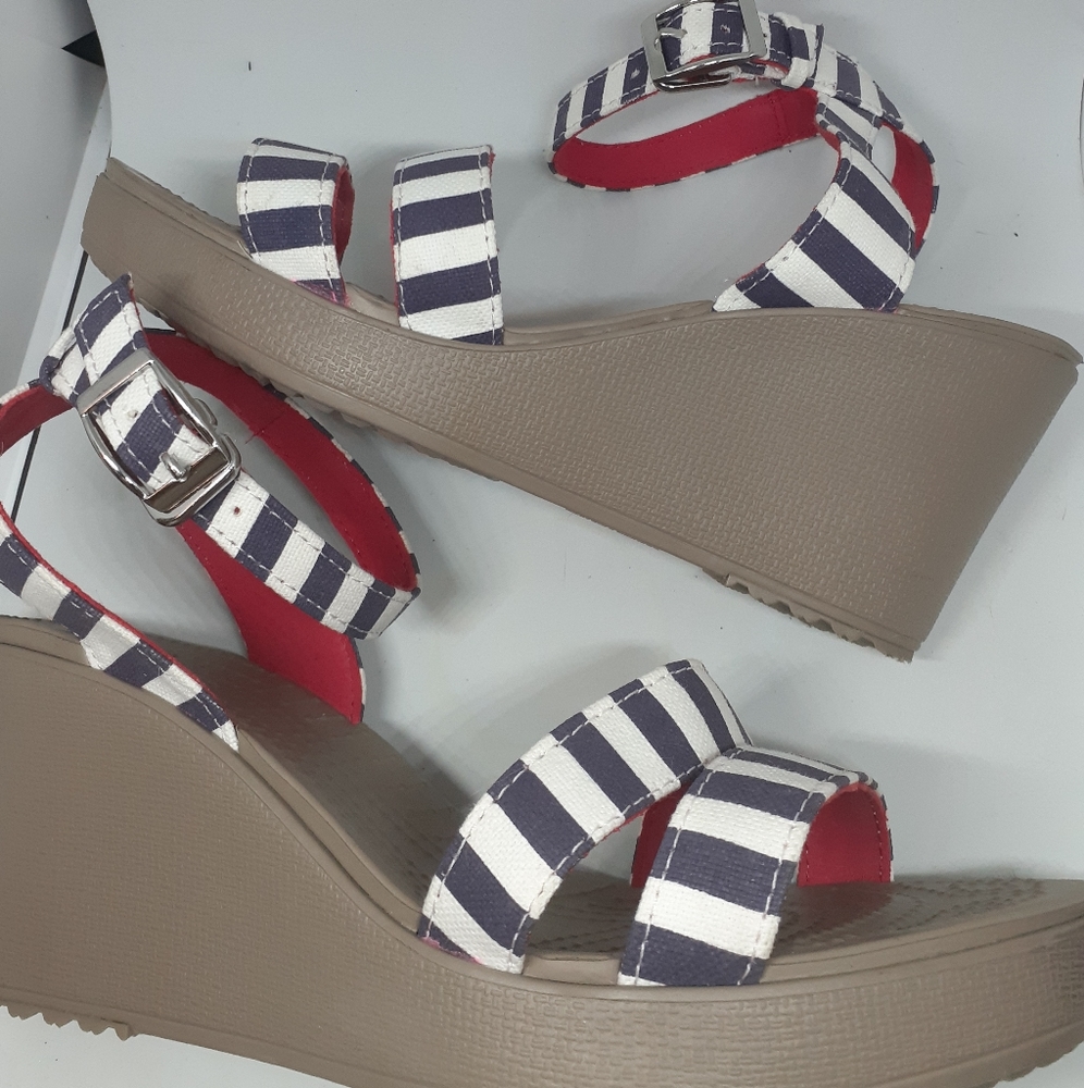 Cros Women's Size 8 'Leigh' Nautical Wedge